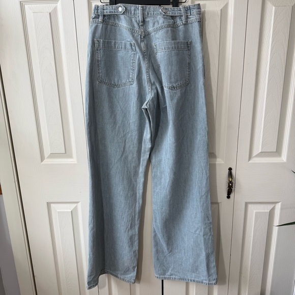 Free People We The Free Luca Super Slouch Wide Leg Trouser Jeans Women’s Size 27 - Picture 9 of 11